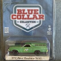 Greenlight 1972 Ford Ranchero 500 Quaker State Blue Collar 1:64 - $13.50