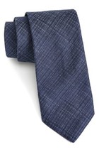 John Varvatos Star USA Mens Weave Print Silk Blend Tie Color Navy Size O... - £76.07 GBP