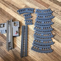 2013 Gullane Thomas and Friends Trackmaster Gray Switches &amp; Track Lot Of 13 - $7.00