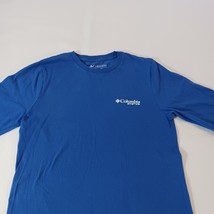 Columbia PFG Men's Blue Cotton Long Sleeve Crewneck Graphic T-Shirt Size Small image 6