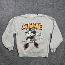 Vintage Disney Minnie Mouse Sweatshirt Mens XL Gray Velva Sheen Made USA... - $56.42