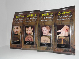 Set of 4 Don Post Studios F/X Makeup Pencil Pentagram Peace Scar Safety Pin (I) - £13.06 GBP