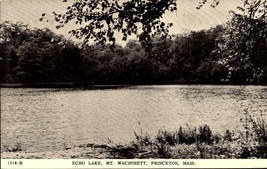 Wachusett MOUNTAIN-ECHO Lake Princeton Ma / Mass Vintage POSTCARD-BK41 - £2.33 GBP