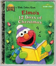 1996 Sesame Street Elmo&#39;s 12 Days Of Christmas Albee Hc 1st Little Golden Book - £10.17 GBP