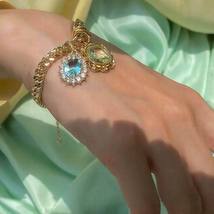 Fashion Big Crystal Stones Bracelet For Women 2020 New Temperament Statement Thi - £10.22 GBP