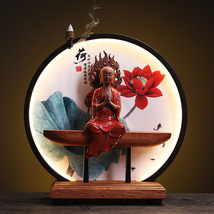 Goku&#39;s Master Ceramic Rulai Guanyin inverted incense burner for home - £78.23 GBP