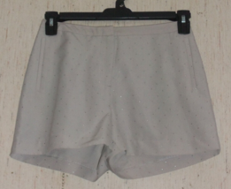 New Womens Lauren Conrad &quot;Runway&quot; Gray W/ Silver Dots Dressy Shorts Size 4 - £19.93 GBP
