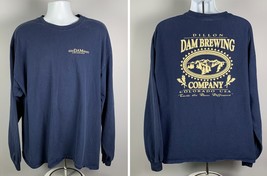 Dillon Dam Brewing Company Colorado Long Sleeve T Shirt Mens XXL Blue - £17.87 GBP