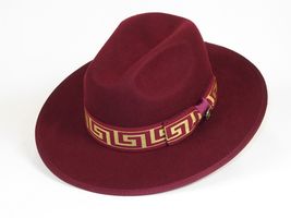 Men Bruno Capelo Hat Australian Wool Fedora Adjustable Size Wesley WE977 Wine. image 5