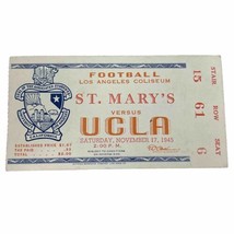 VTG  11/171945  College Football Ticket Stub ST. MARY&#39;S at UCLA LA Coliseum - £19.67 GBP