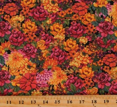 Cotton Flowers Floral Gardens Blessed Beauty Fabric Print by the Yard D477.54 - £14.58 GBP