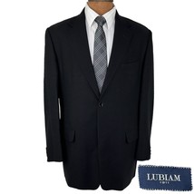 Lubiam 1911 Black Wool Blazer Sports Coat Suit Jacket Made in Italy 42R - £55.13 GBP