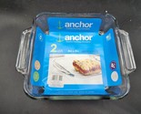 Anchor Hocking Handled 2 Qt 8&quot; x 8&quot; Casserole Dish - BRAND NEW With Label - £17.03 GBP