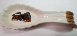 Amish Country Ceramic Spoon Rest Scalloped Souvenir Vintage Horse Buggy ... - £7.76 GBP