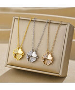 Heart Shape Necklace for Women, Waterproof 316 Stainless Steel with 18K ... - $24.00