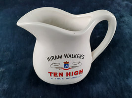 Vintage McCoy Pottery Hiram Walker&#39;s Ten High Bar/Pub Water Pitcher - £16.26 GBP