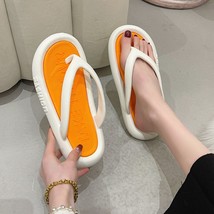 Women Outside Slippers Summer Runway Shoes White Orange 36-37(fit 35-36) - £15.13 GBP