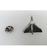 Vulcan Bomber Silver Plated Pewter Lapel Pin Badge Handmade In UK - $139.93 MXN
