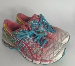 Asics Gel-Kinsei 5 Women&#39;s Sz 7 Multicolor Pastel Rainbow Running Shoes - T3E9Y - £31.64 GBP