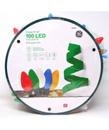 GE ENERGY SMART 585894 100CT MULTI COLOR C9 LED 66&#39; GREEN STRING - NEW! - $44.98