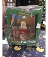 *Read O Scale Plasticville Town Hall 12x10x6 And American Flag We Built It  - €24,93 EUR
