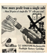 1960 Sonotone Rechargeable Flashlight Battery Advertisement Vintage DWU16D - $368.02 MXN