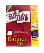 Avery Inkjet 3272 White Banner Paper 80 Unprinted Sheets 8 1/2&quot; x 11&quot; Br... - $17.15