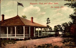 Vintage POSTCARD-AQUATIC Club And Blue Lake, De Land, Florida BK56 - £4.07 GBP