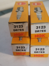 Lot of Four NGK Spark Plugs DR7ES Stock No. 3123 - £15.69 GBP