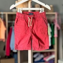 The Children's Place Boys Cargo Shorts Size 6 Red Ripstop Pull-On EUC - $14.84