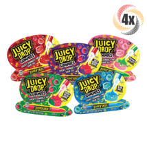 4x Packs Juicy Drop Chewy Gummies &amp; Sour Gel Assorted Flavors Candy 2oz - £13.83 GBP