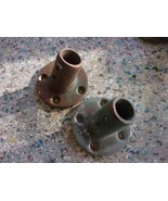 used pair Marine bronze Boat stanchion deck 45 degree Fitting railing mo... - $556.86 MXN