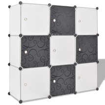 vidaXL Storage Cubes, Medium, Geometric Design, Black & White Organizer - $2,292.49 MXN