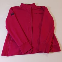 National Geographic Full Zip Pockets Women's Fuschia Cotton Sweatshirt Jacket M image 10