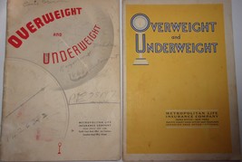 Vintage Pair of Overweight &amp; Underweight Booklets from Metropolitan Life... - £3.13 GBP
