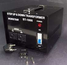 1000 watt Step Up Step Down Voltage Transformer Converter With Fuse Prot... - £47.04 GBP