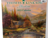 THOMAS KINKADE  2024 Wall Calendar 12&quot; x 24&quot; - $9.89