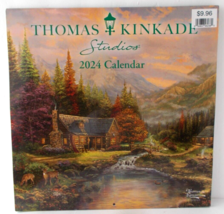 THOMAS KINKADE  2024 Wall Calendar 12&quot; x 24&quot; - $9.89