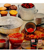 1962 Flako Dessert Mixes Advertisement Pie Crust Cup Cakes Baking DWXX3 - $24.99