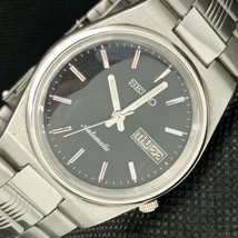 Genuine Vintage Seiko Automatic 7009A Japan Mens D/D Black Watch 621e-a415931 - £37.43 GBP