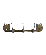 Vtg Horse Horseshoe Coat Rack Hooks Towel Hanger Western Primitive Cast ... - $74.44