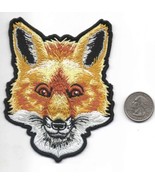 FOX IRON-ON SEW-ON EMBROIDERED PATCH 3 1/2&quot; X 4 3/4 &quot;  - £5.82 GBP