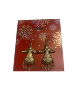 Vintage Christmas Golden Sparkle Angels Dangly  Earrings  (SHIPS IN 24 HRS) - €28,18 EUR