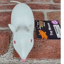 Halloween Pullback Toy Mouse Figure Pull Back Rat Wheels White Rodent Pl... - $9.75