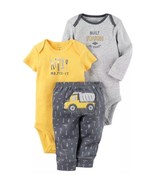 New Carter&#39;s 3 Piece Bodysuit Tops Pant Set NWT Size P Ships N 24h - $23.64