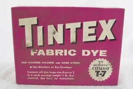 Vintage Tintex Fabric Dye #11 Fuchsia Advertising Design - £22.75 GBP