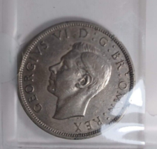 Great Britain 1949 1/2 Crown Coin good - $5.94