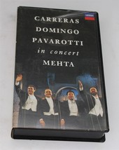 Carreras Domingo Pavarotti In Concert Mehta (VHS, 1990) - £9.16 GBP