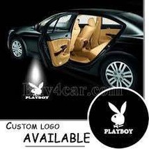 4x Playboy Logo Wireless Car Door Welcome Laser Projector Shadow LED Light Emble - £30.76 GBP