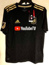 Adidas Mls Youth Jersey Los Angeles Fc Lafc Black Sz M - £11.45 GBP